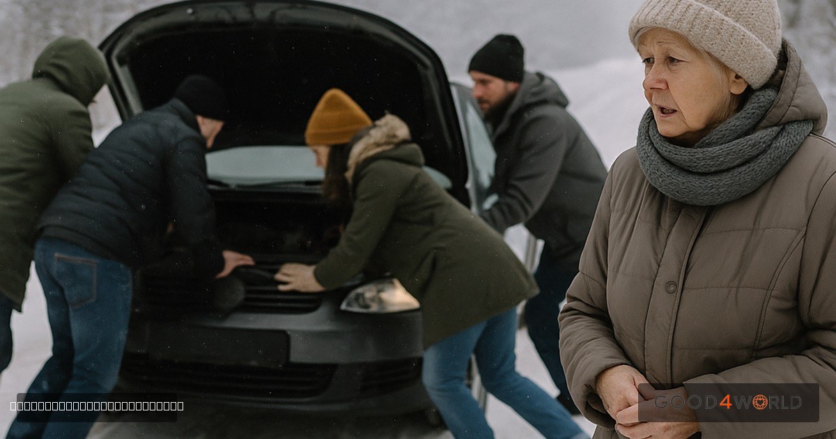 Fünf Fremde als Weihnachtsengel: Hilfe bei Autopanne rettet Seniorin