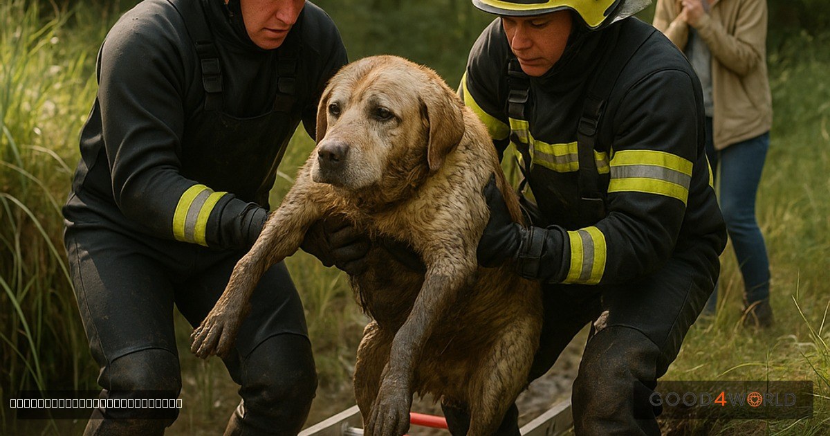 Feuerwehr rettet entkräftete Labrador‑Hündin im Stuttgarter Moor